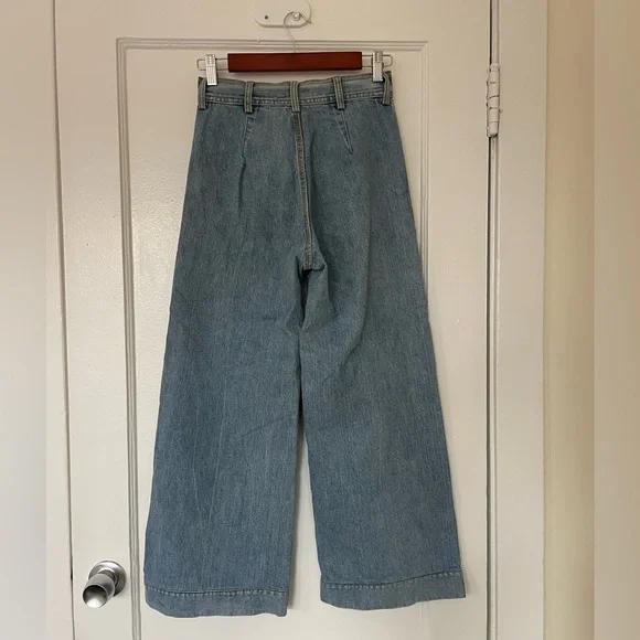 Jesse Kamm Sailor Pants - Cowboy Blue Denim - Picture 3 of 5